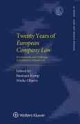 Cover of Twenty Years of 'European Company Law': Developments and Challenges in European Company Law