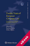 Cover of Twenty Years of European Company Law: Developments and Challenges in European Company Law (eBook)