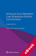 Cover of Intellectual Property Law: European Patent Convention (eBook)