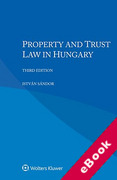 Cover of Property and Trust Law in Hungary (eBook)