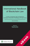 Cover of International Handbook of Blockchain Law: A Guide to Navigating Legal and Regulatory Challenges of Blockchain Technology and Crypto Assets (eBook)