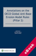 Cover of Annotations on the OECD Global Anti-Base Erosion Model Rules (Pillar 2) (eBook)