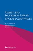 Cover of Family and Succession Law in England and Wales