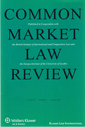 Cover of Common Market Law Review: Print Only