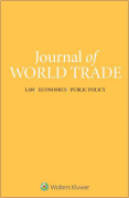 Cover of Journal of World Trade: Print Only