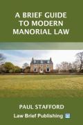 Cover of A Brief Guide to Modern Manorial Law