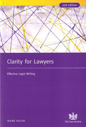 Cover of Clarity for Lawyers: Effective Legal Writing