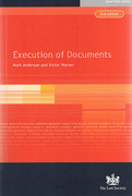 Cover of Execution of Documents