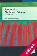 Cover of The Solicitors Disciplinary Tribunal: Law and Practice (eBook)