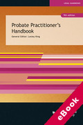 Cover of Probate Practitioner&#8217;s Handbook (eBook)