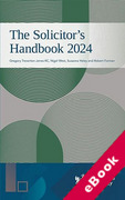 Cover of The Solicitor's Handbook 2024 (eBook)