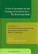 Cover of New Convention for the Carriage of Goods by Sea: The Rotterdam Rules
