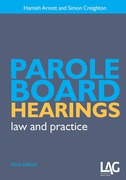 Cover of Parole Board Hearings: Law and Practice
