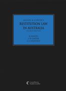 Cover of Restitution Law in Australia 2nd ed