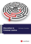 Cover of Discretion in Criminal Justice