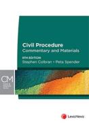 Cover of Australian Civil Procedure: Commentary and Materials
