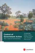 Cover of Control of Government Action: Text, Cases &#38; Commentary