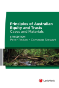 Cover of Principles of Australian Equity and Trusts: Cases and Materials