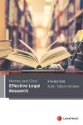 Cover of Nemes and Coss' Effective Legal Research