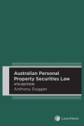 Cover of Australian Personal Property Securities Law