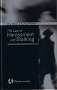 Cover of The Law of Harassment and Stalking (Old Jacket)