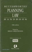 Cover of Butterworths Planning Law Handbook