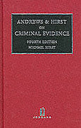 Cover of Andrews & Hirst on Criminal Evidence
