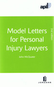 Cover of APIL Model Letters for Personal Injury Lawyers.