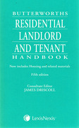 Cover of Butterworths Residential Landlord and Tenant Handbook