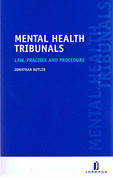 Cover of Mental Health Tribunals: Law, Practice and Procedure