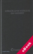 Cover of Lissack & Horlick on Bribery (eBook)