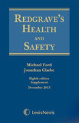 Cover of Redgrave's Health and Safety 8th ed: 1st Supplement