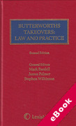 Cover of Butterworths Takeovers Law and Practice (eBook)