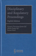 Cover of Disciplinary and Regulatory Proceedings