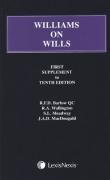 Cover of Williams on Wills 10th ed: 1st Supplement