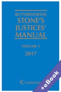 Cover of Butterworths Stone's Justices' Manual 2017 (Book & eBook Pack)