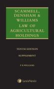Cover of Scammell, Densham & Williams Law of Agricultural Holdings 10th ed: 1st Supplement