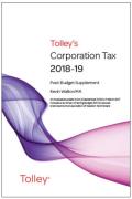 Cover of Tolley's Corporation Tax 2018-19: Post-Budget Supplement & Main Annual