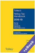 Cover of Tolley's Yellow Tax Handbook 2018-19 (Book & eBook Pack)