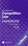 Cover of Butterworths Competition Law Handbook 2019 (Book & eBook Pack)