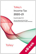 Cover of Tolley's Income Tax 2020-21 - Main Annual (eBook)