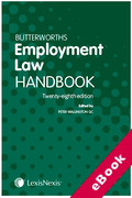 Cover of Butterworths Employment Law Handbook 2020 (eBook)