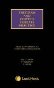 Cover of Tristram and Coote's Probate Practice 32nd edition: 1st Supplement