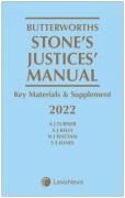 Cover of Butterworths Stone's Justices' Manual 2022