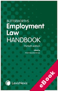 Cover of Butterworths Employment Law Handbook 2022 (eBook)