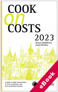 Cover of Cook on Costs 2023 (eBook)
