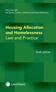 Cover of Housing Allocation and Homelessness: Law and Practice