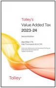 Cover of Tolley's Value Added Tax 2023-24: 2nd edition only