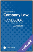 Cover of Butterworths Company Law Handbook 2023 (Book & eBook Pack)
