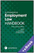 Cover of Butterworths Employment Law Handbook 2024 (Book &#38; eBook Pack)